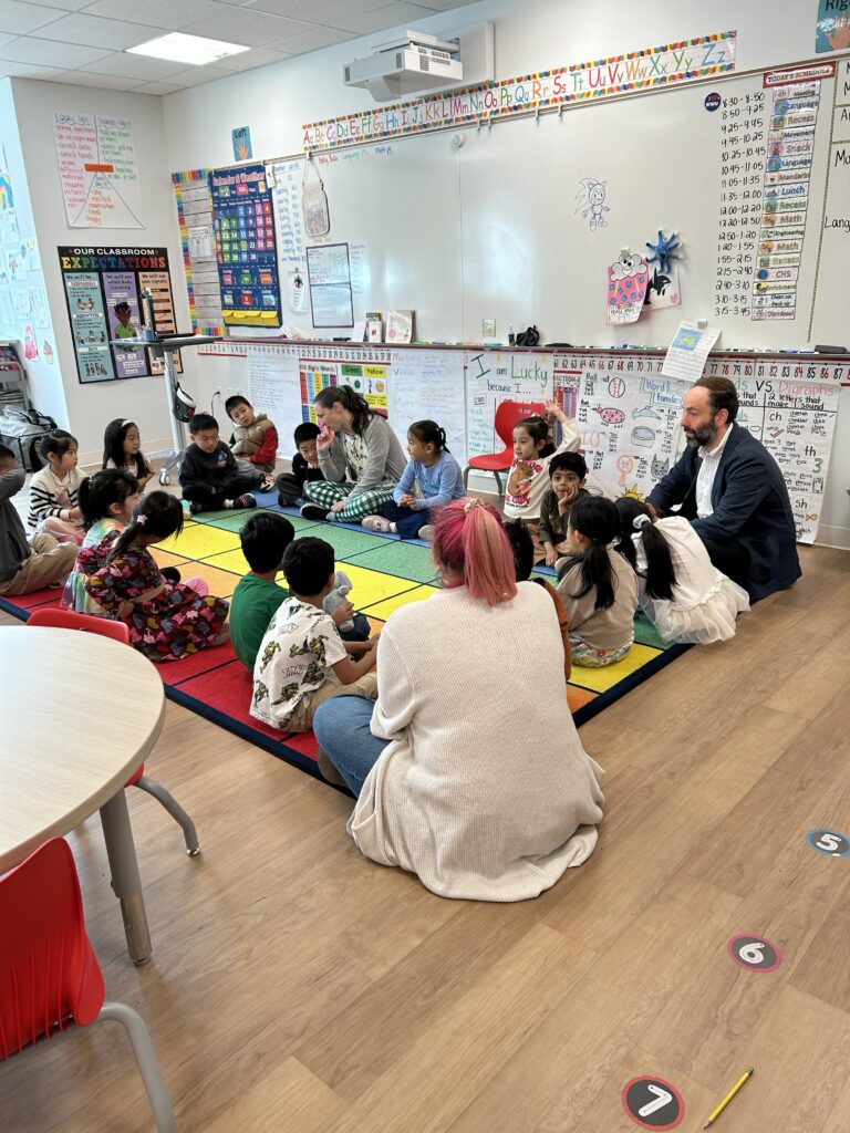 Morning Meeting at BASIS Independent Bothell Kindergarten Classroom